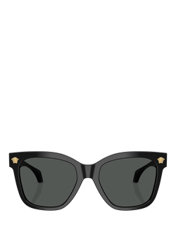 Versace VE4511 Square Sunglasses, Black/Grey - view 2, Black/Grey