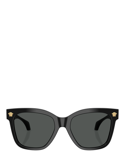 Versace VE4511 Square Sunglasses, Black/Grey - view 2, Black/Grey