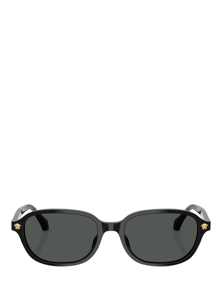 Versace VE4514D Oval Sunglasses, Black - view 2, Black