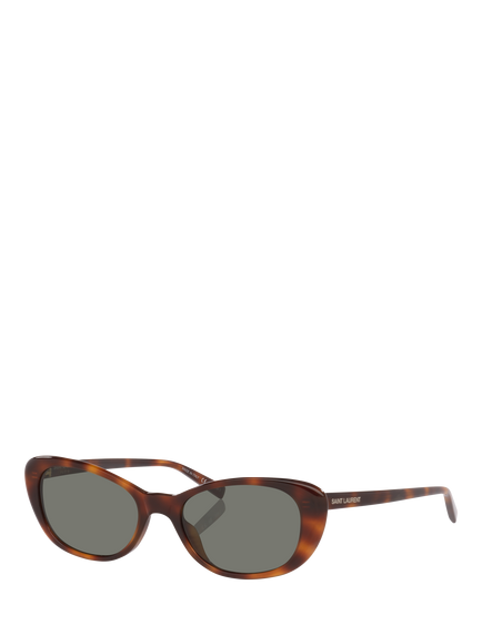 Yves Saint Laurent YS000876 Cat Eye Sunglasses, Tortoise/Grey, Tortoise/Grey