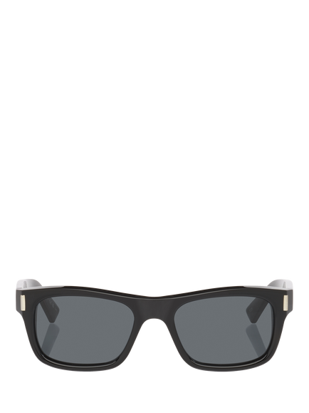 Yves Saint Laurent YS000884 Rectangular Sunglasses, Black/Grey - view 2, Black/Grey