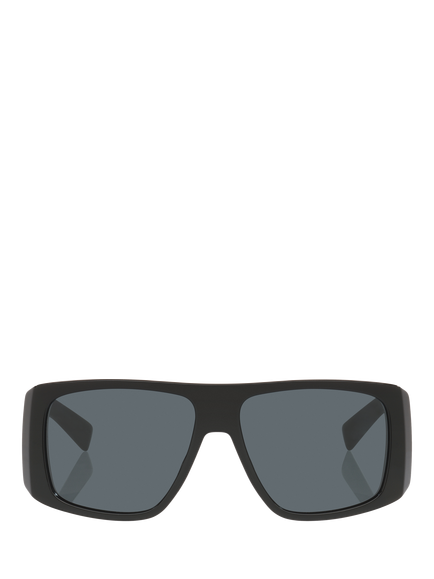 Yves Saint Laurent YS000889 Rectangular Sunglasses, Black/Grey - view 2, Black/Grey