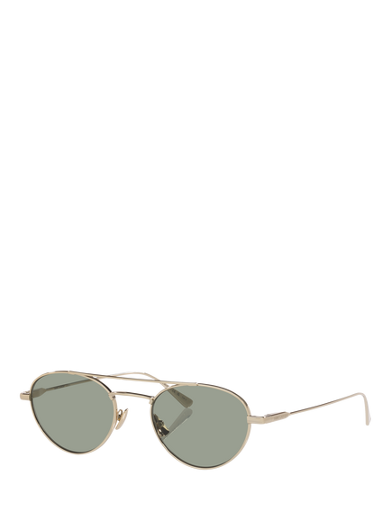 Yves Saint Laurent YS000912 Unisex Oval Sunglasses, Gold/Grey, Gold/Grey