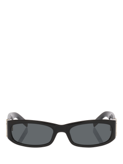 Yves Saint Laurent YS000914 Rectangular Sunglasses, Black - view 2, Black