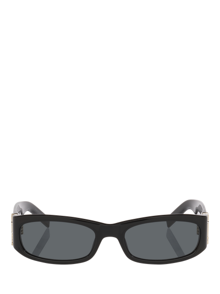 Yves Saint Laurent YS000914 Rectangular Sunglasses, Black - view 2, Black