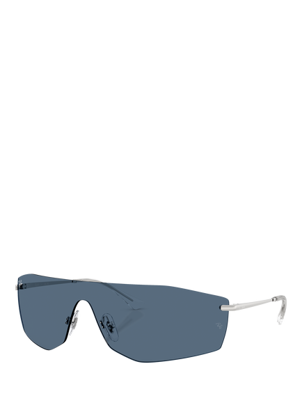 Ray-Ban RB3781 Men's Alix Irregular Sunglasses, Silver/Blue
