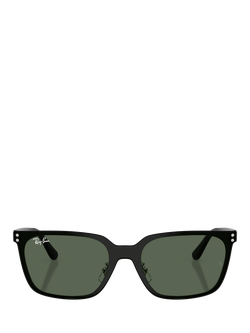 Ray-Ban RB3784D Unisex Square Sunglasses - view 2, Black/Dark Green