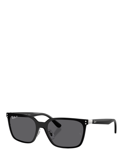 Ray-Ban RB3784D Unisex Polarised Square Sunglasses, Black, Black