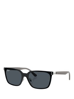 Ray-Ban RB3784D Unisex Square Sunglasses, Black/Grey