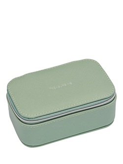 Estella Bartlett Treasure Me Mini Jewellery Box, Green Multi Stripe, Green Multi  Stripe