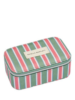 Estella Bartlett Mini Jewellery Box, Green Multi Stripe, Green Multi  Stripe