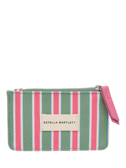 Estella Bartlett Zipped Card Purse, Green Multi Stripe, Green Multi  Stripe
