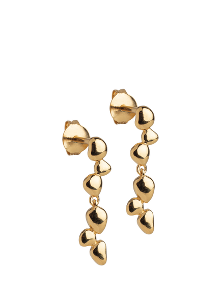 ENAMEL Copenhagen Nara Drop Earrings, Yellow Gold, Yellow Gold
