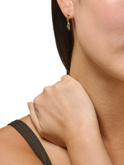 ENAMEL Copenhagen Nara Drop Earrings, Yellow Gold - view 2, Yellow Gold