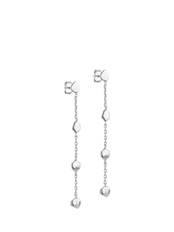 ENAMEL Copenhagen Talia Drop Chain Earrings, Sterling Silver, Sterling Silver