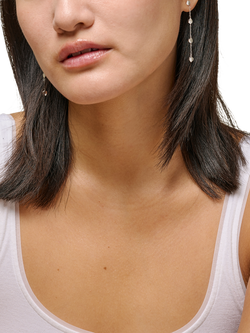 ENAMEL Copenhagen Talia Drop Chain Earrings, Sterling Silver - view 2, Sterling Silver