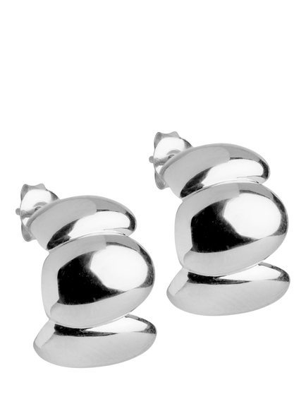 ENAMEL Copenhagen Melia Chunky Sculpted Earrings, Sterling Siver, Sterling Silver