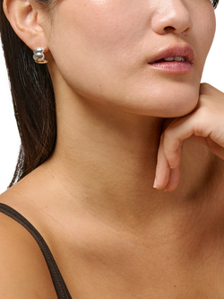 ENAMEL Copenhagen Melia Chunky Sculpted Earrings, Sterling Siver - view 2, Sterling Silver