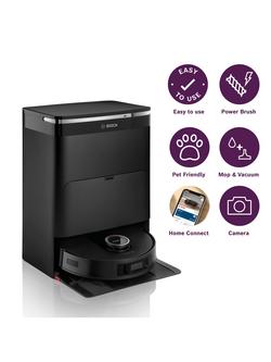 Bosch BCRDW3BX Spotless Max Cam Wet & Dry Robot Vacuum Cleaner, Black - view 2, Black