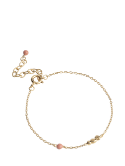 ENAMEL Copenhagen Nara Chain Bracelet, Yellow Gold Coral, Yellow Gold Coral
