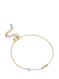 ENAMEL Copenhagen Nara Bead Bracelet, Yellow Gold Mint, Yellow Gold Mint
