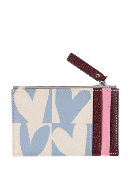 Caroline Gardner Checkmate Hearts Coin Purse, Blue - view 2, Blue