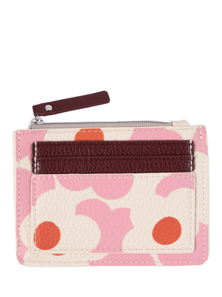 Caroline Gardner Flower Patch Purse, Pink/Orange, Pink/Orange