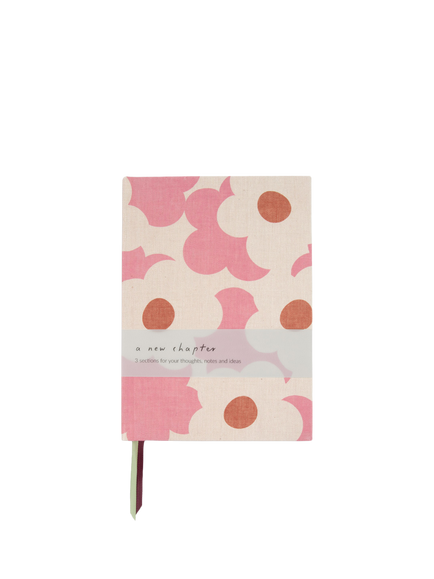 Caroline Gardner Floral A5 Hardback Notebook, Pink - view 2, Pink