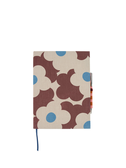 Caroline Gardner Flower Notebook and Pen, Wine - view 2, Wine
