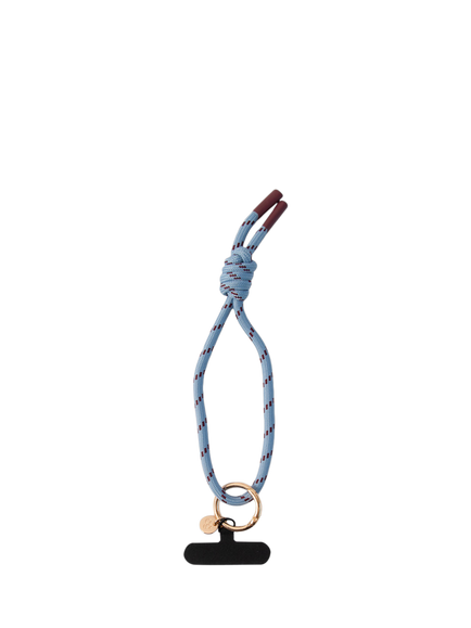 Caroline Gardner Short Phone Strap, Blue/Wine, Blue/Wine