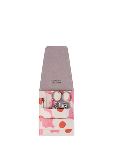 Caroline Gardner Flower Manicure Set, Pink/Orange - view 2, Pink/Orange
