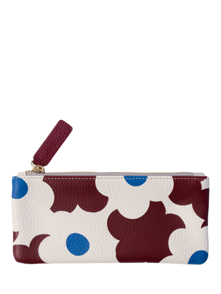 Caroline Gardner Flower Pencil Case, Wine, Wine