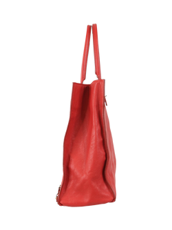 Pre-loved Balenciaga Papier Leather Tote Bag, Red - view 2, Red