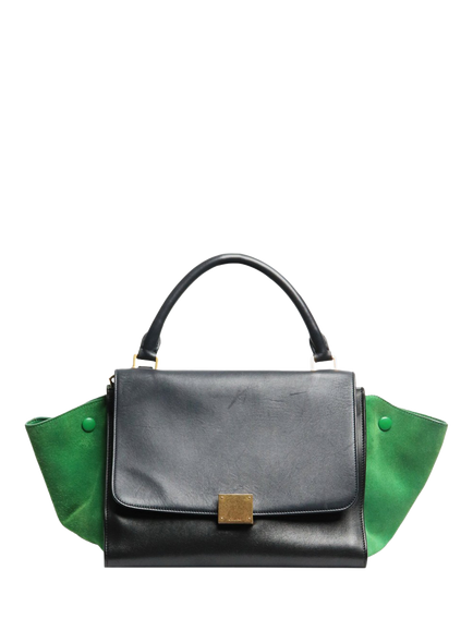 Pre-loved CELINE Tapeze Suede And Leather 2-Way Bag, Multi, Multi