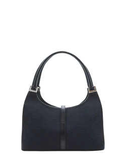 Pre-loved GUCCI Jackie Canvas and Leather Bag, Black - view 2, Black