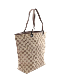 Pre-loved GUCCI GG Canvas Tote Bag, Brown - view 2, Brown