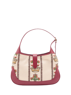 Pre-loved GUCCI Jackie 1961 Crown Shoulder Bag, Neutral - view 2, Neutral