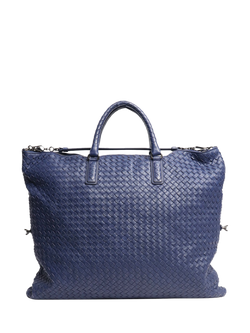 Pre-loved Bottega Veneta Interacciato Convertible Bag, Blue, Blue