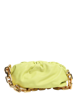 Pre-loved Bottega Veneta Clutch Bag, Lime Green, Green