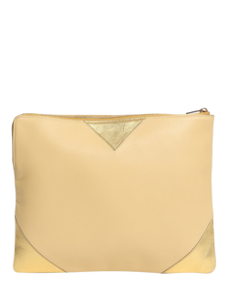 Pre-loved CELINE Two Tone Clutch Bag, Yellow, Yellow
