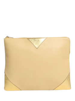 Pre-loved CELINE Two Tone Clutch Bag, Yellow - view 2, Yellow