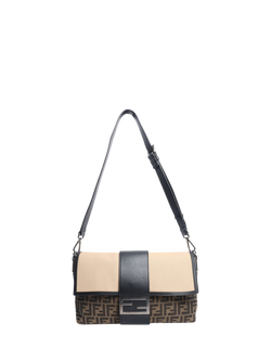 Pre-loved Fendi Large Baguette Bag, Brown - view 2, Brown