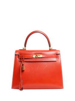 Pre-loved Hermès Kelly 25 Bag, Brique - view 2, Brown