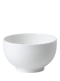 Wedgwood Gio Bone China Rice Bowl, 10.5cm, White, White
