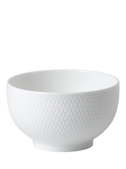 Wedgwood Gio Bone China Rice Bowl, 10.5cm, White, White