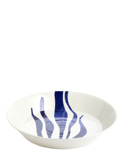 Royal Doulton Pacific 1815 Porcelain Low Serving Bowl, 31.8cm, Blue, Blue