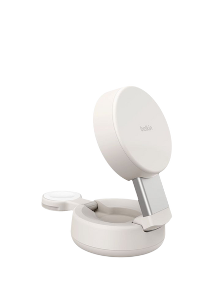 Belkin UltraCharge 2-in-1 Wireless Charger with Qi2, 25W, Sand - view 2, Sand