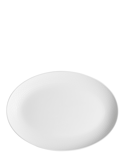 Wedgwood Gio Bone China Oval Serving Platter, 30cm, White, White