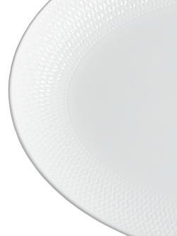 Wedgwood Gio Bone China Oval Serving Platter, 30cm, White - view 2, White