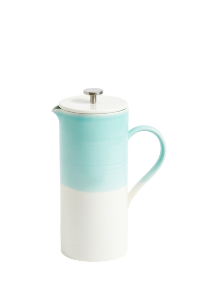 Royal Doulton 1815 Bright Porcelain French Coffee Press, 1.57L, Aqua, Blue